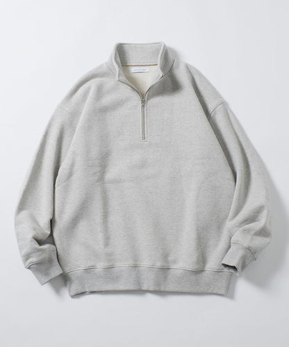 COMFORT HEATHER 復古風格加絨半拉鍊衛衣