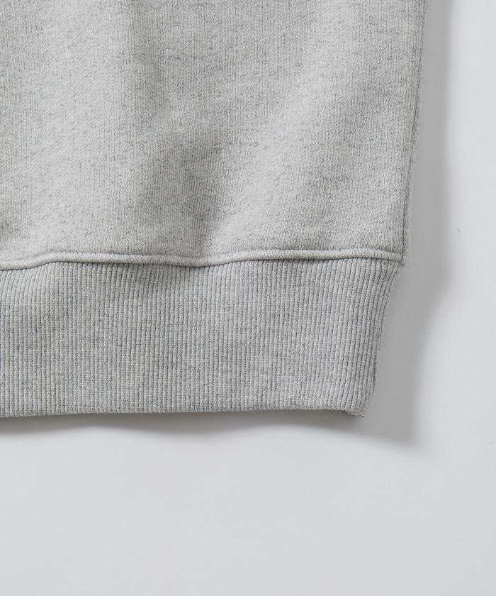 COMFORT HEATHER 復古風格加絨半拉鍊衛衣