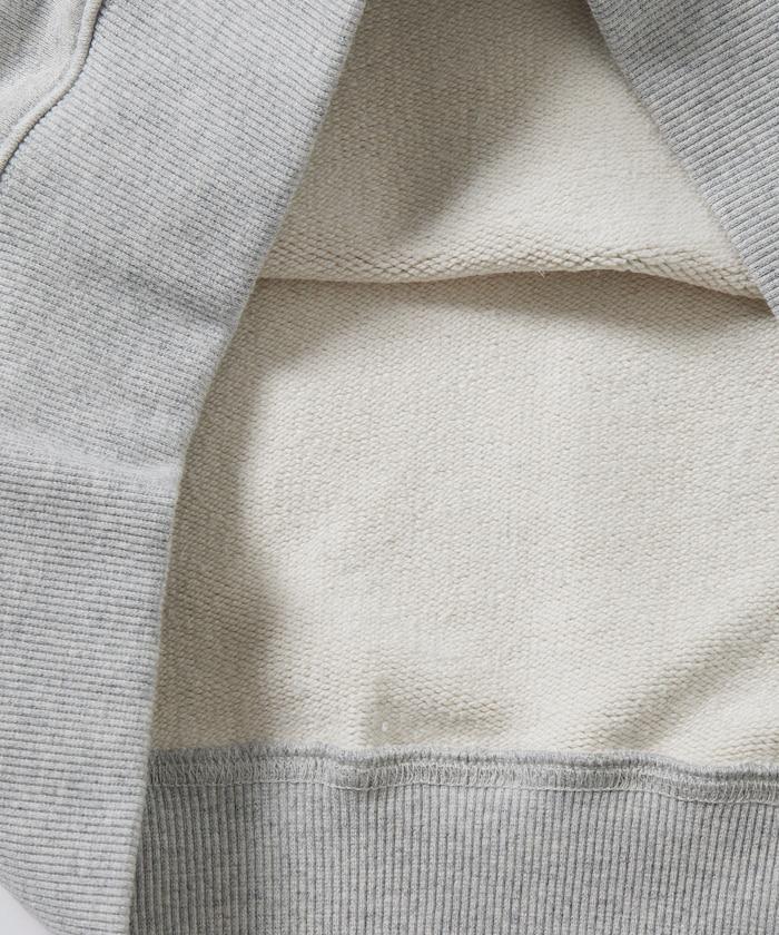 COMFORT HEATHER 復古風格加絨半拉鍊衛衣