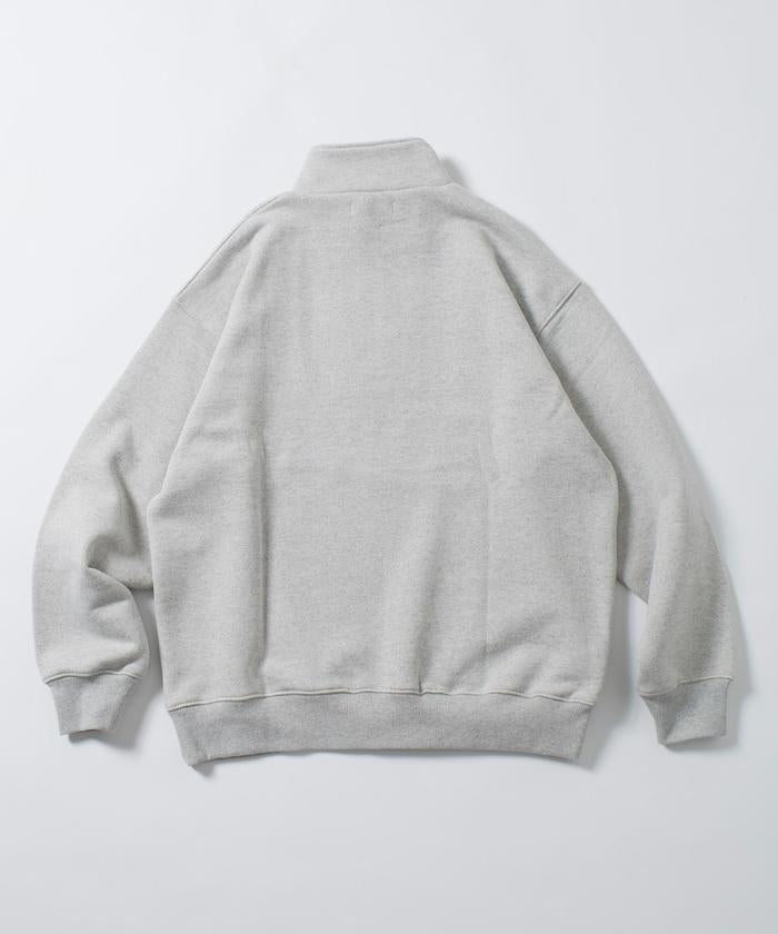 COMFORT HEATHER 復古風格加絨半拉鍊衛衣