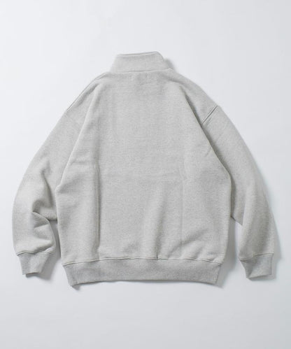 COMFORT HEATHER 復古風格加絨半拉鍊衛衣