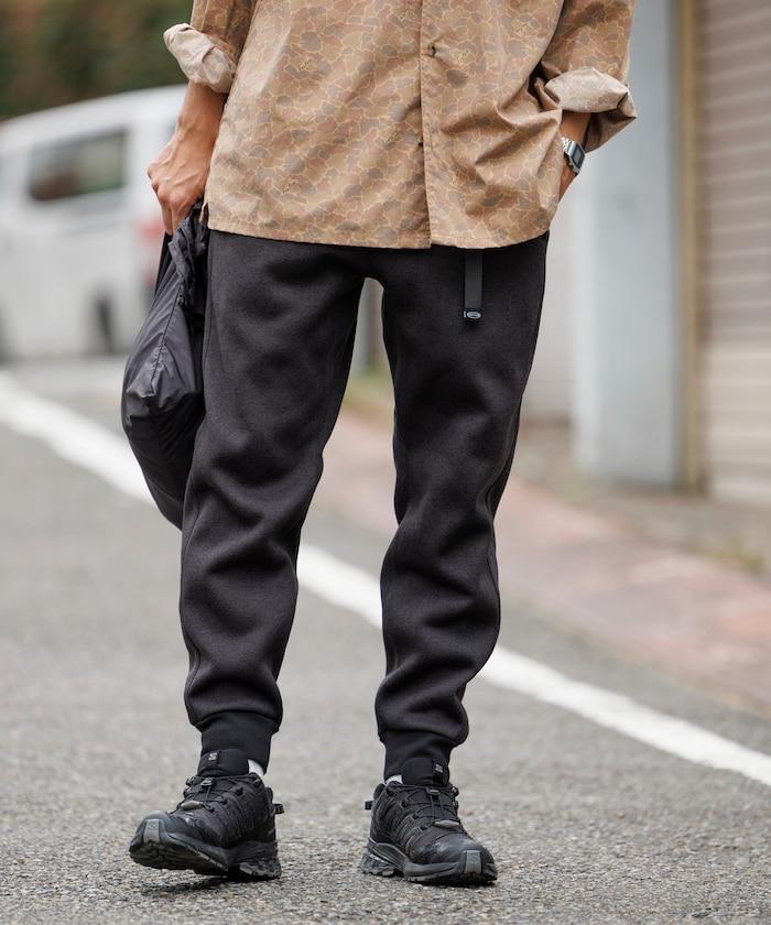 修身針織抓絨束腳褲