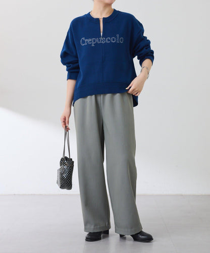 【可調節腰圍】加絨粘合休閒褲