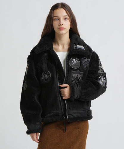 WOMAN RETORO BOA B-3 TOPGUN