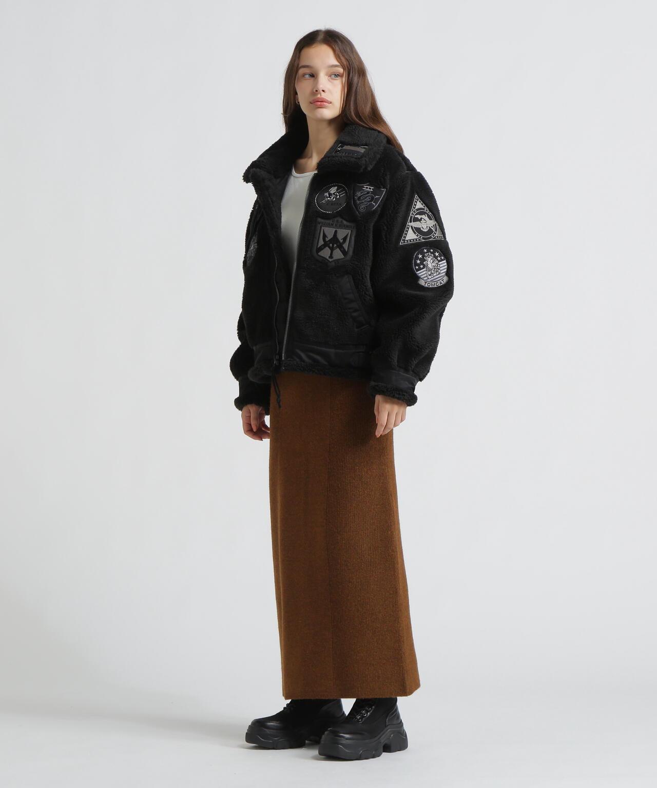 WOMAN RETORO BOA B-3 TOPGUN