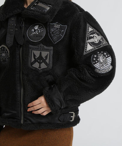 WOMAN RETORO BOA B-3 TOPGUN