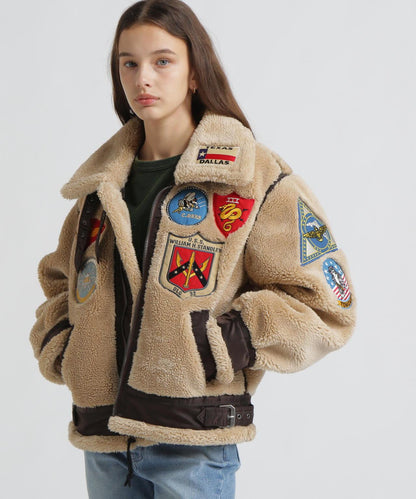 WOMAN RETORO BOA B-3 TOPGUN