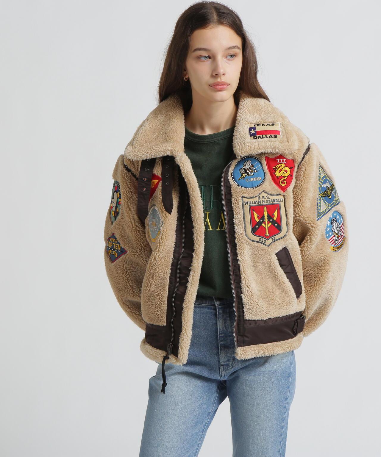 WOMAN RETORO BOA B-3 TOPGUN