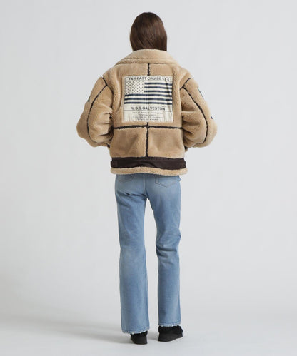 WOMAN RETORO BOA B-3 TOPGUN
