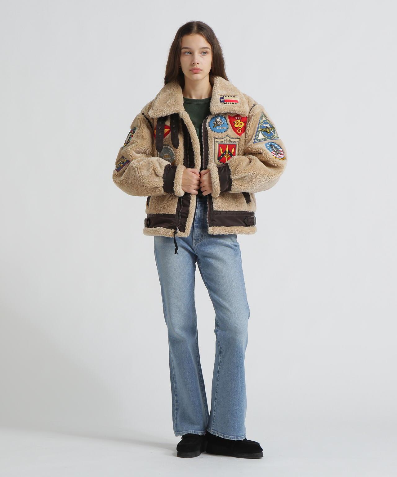 WOMAN RETORO BOA B-3 TOPGUN