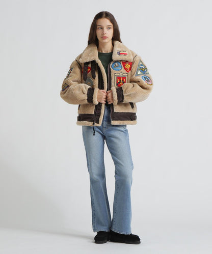 WOMAN RETORO BOA B-3 TOPGUN