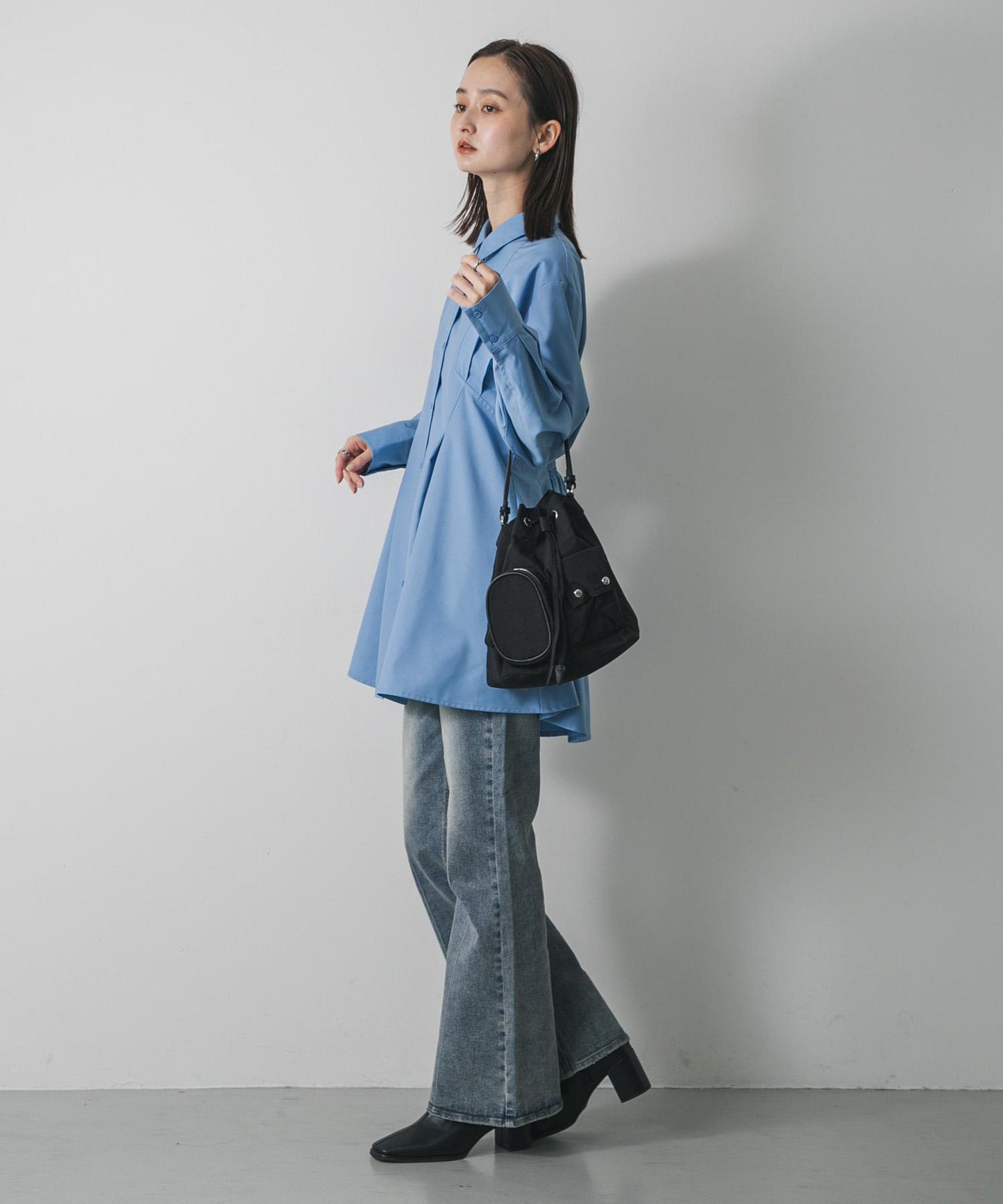 防潑水2WAY多功能口袋尼龍包