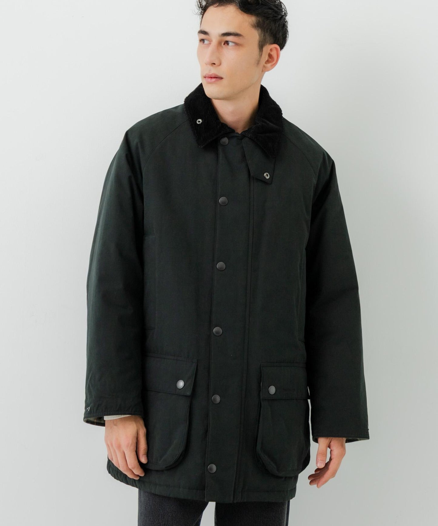 Barbour×URBAN RESEARCH 加厚寬鬆BEAUFORT夾克