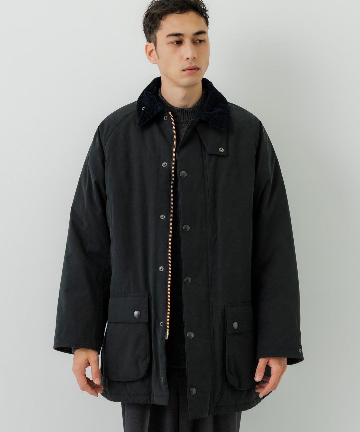 Barbour×URBAN RESEARCH 加厚寬鬆BEAUFORT夾克