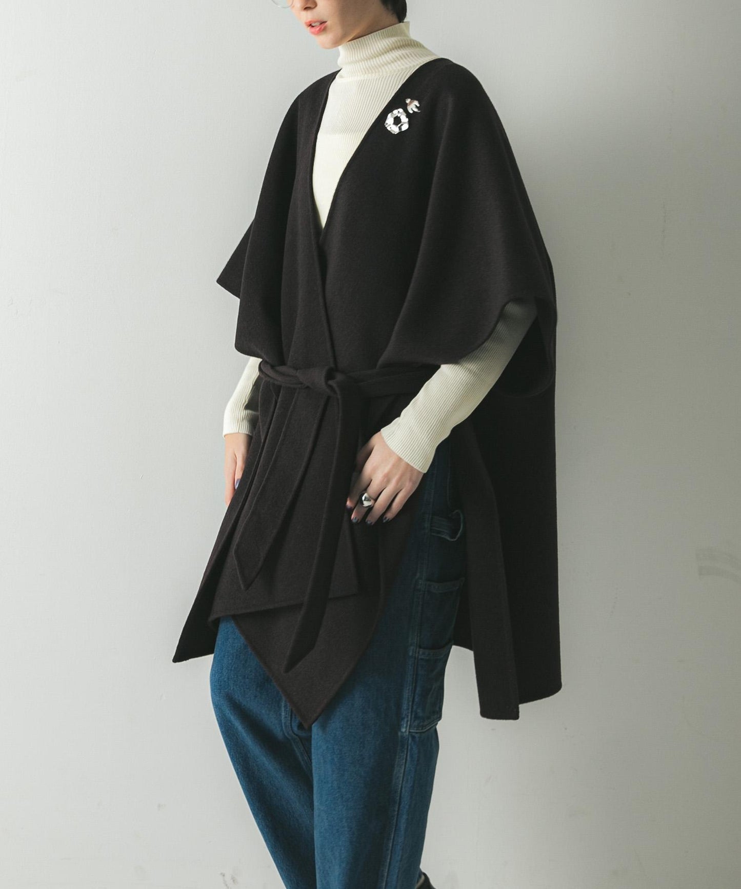 羊毛羊絨雙面披肩