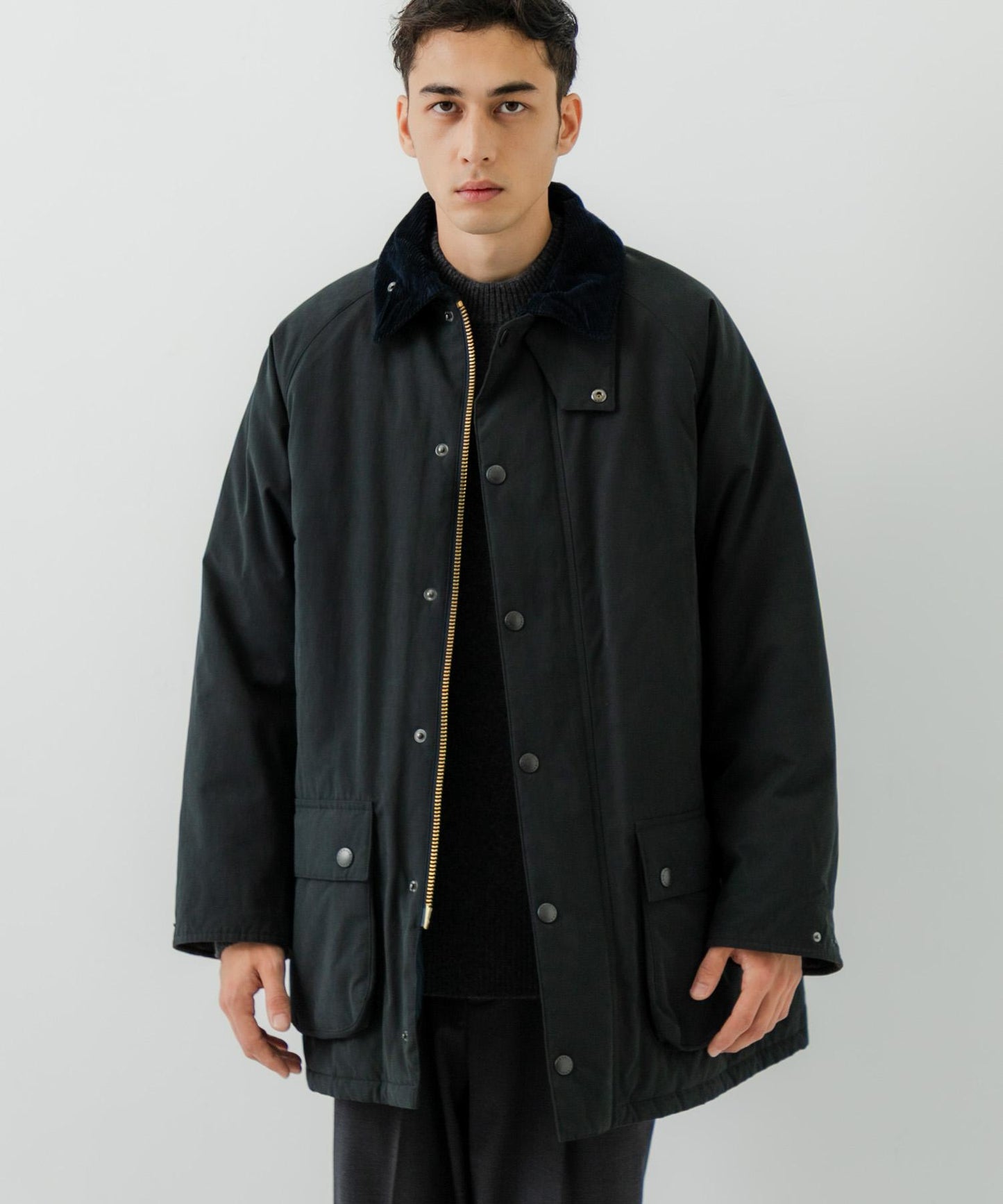 Barbour×URBAN RESEARCH 加厚寬鬆BEAUFORT夾克