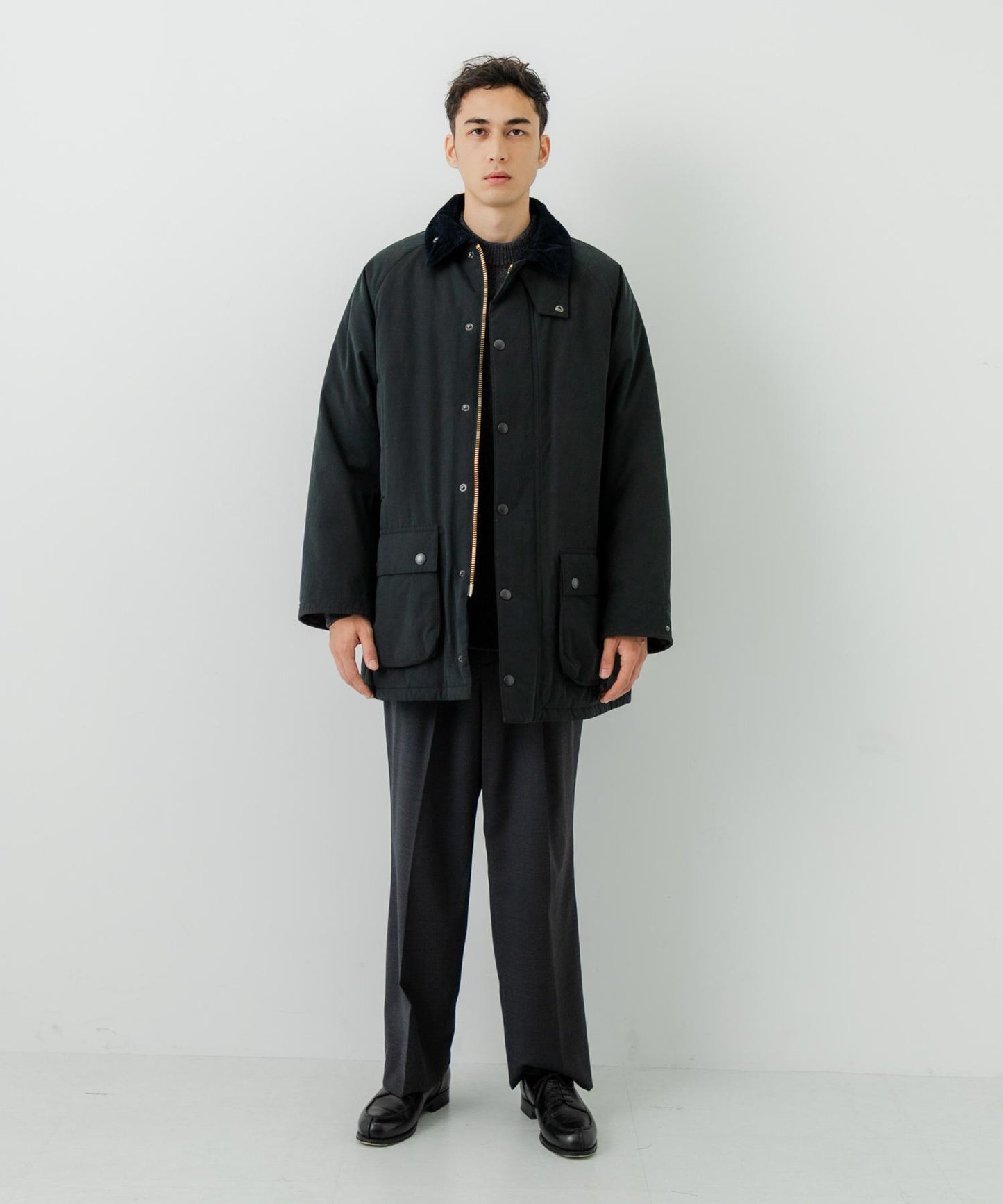 Barbour×URBAN RESEARCH 加厚寬鬆BEAUFORT夾克