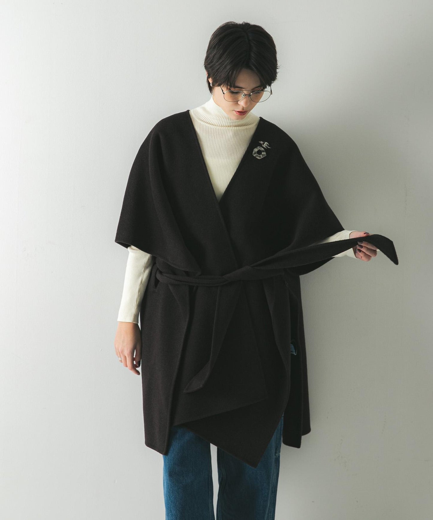 羊毛羊絨雙面披肩