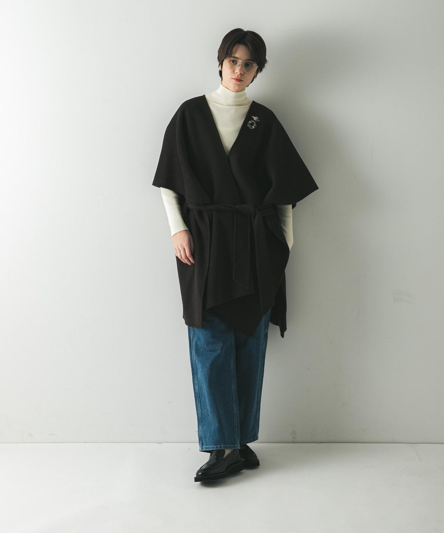 羊毛羊絨雙面披肩