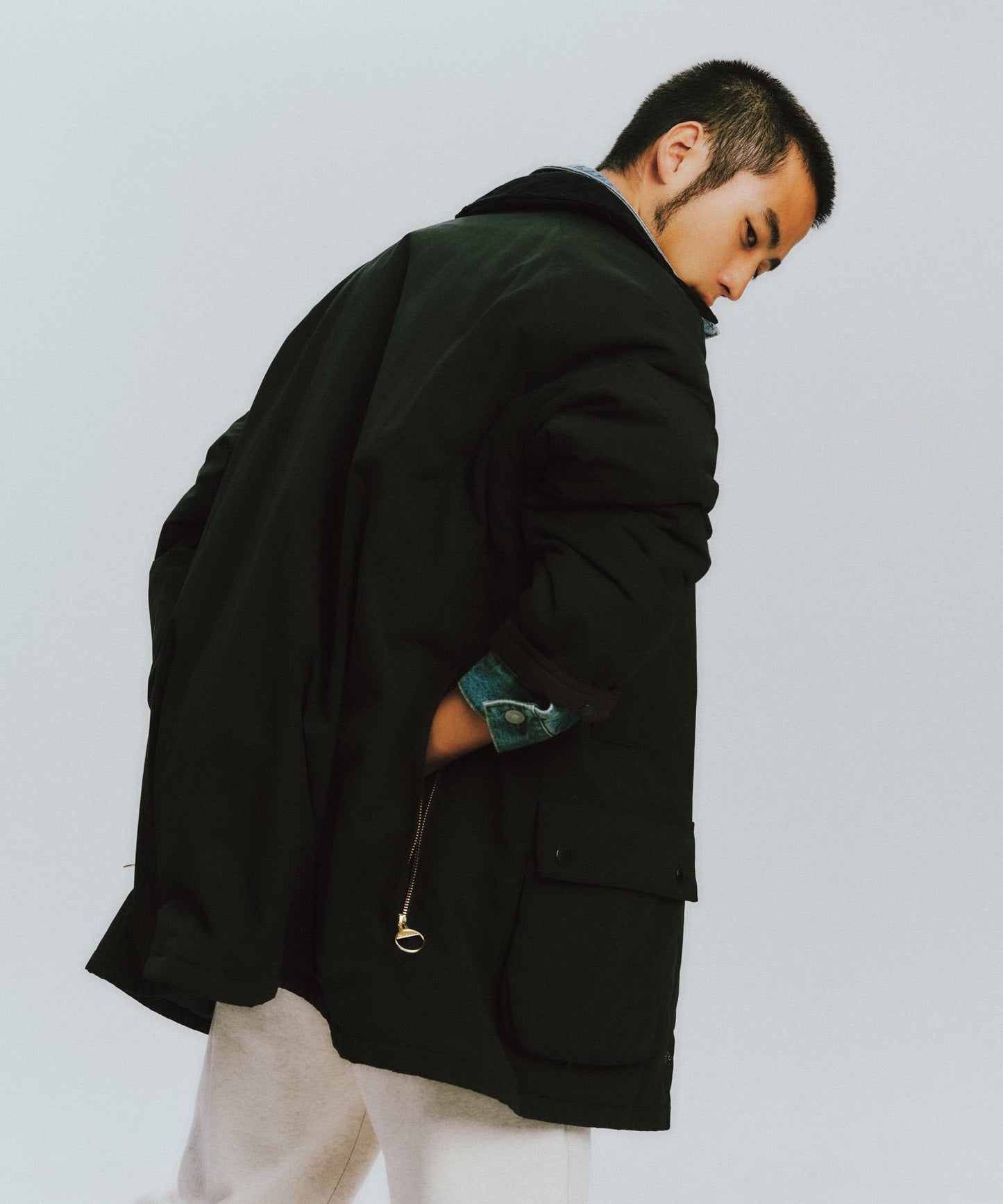 Barbour×URBAN RESEARCH 加厚寬鬆BEAUFORT夾克