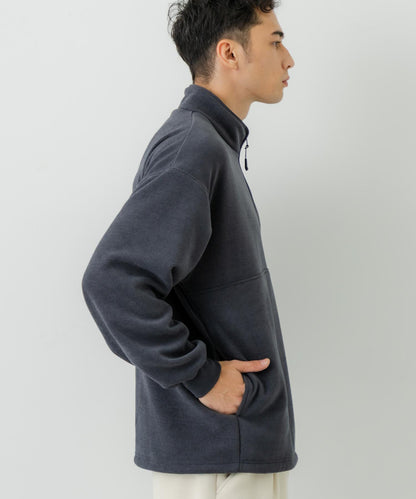THOUSAND MILE×URBAN RESEARCH 針織抓絨半拉鍊套頭衫