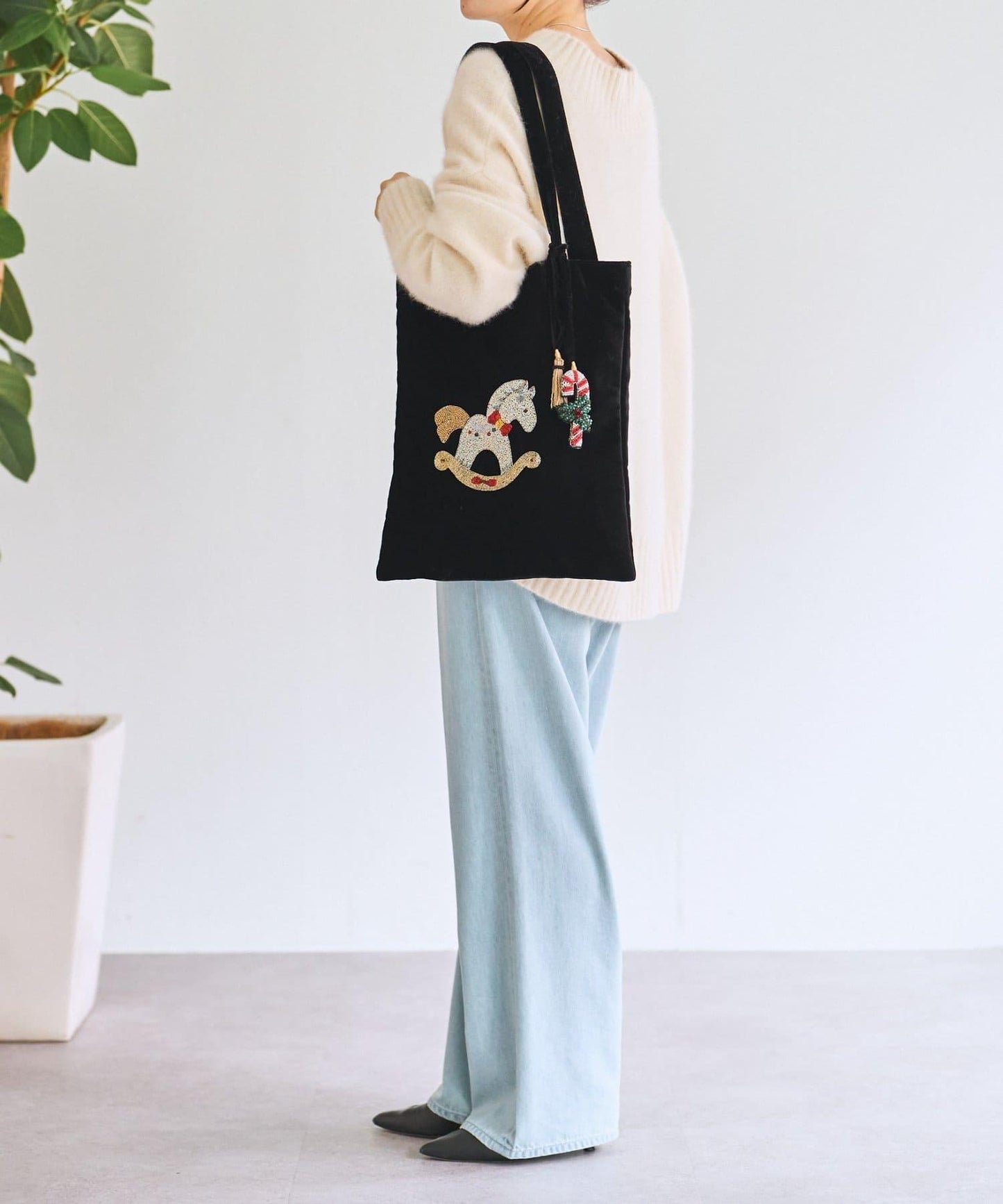 《CITRUS》獨角獸刺繡托特包