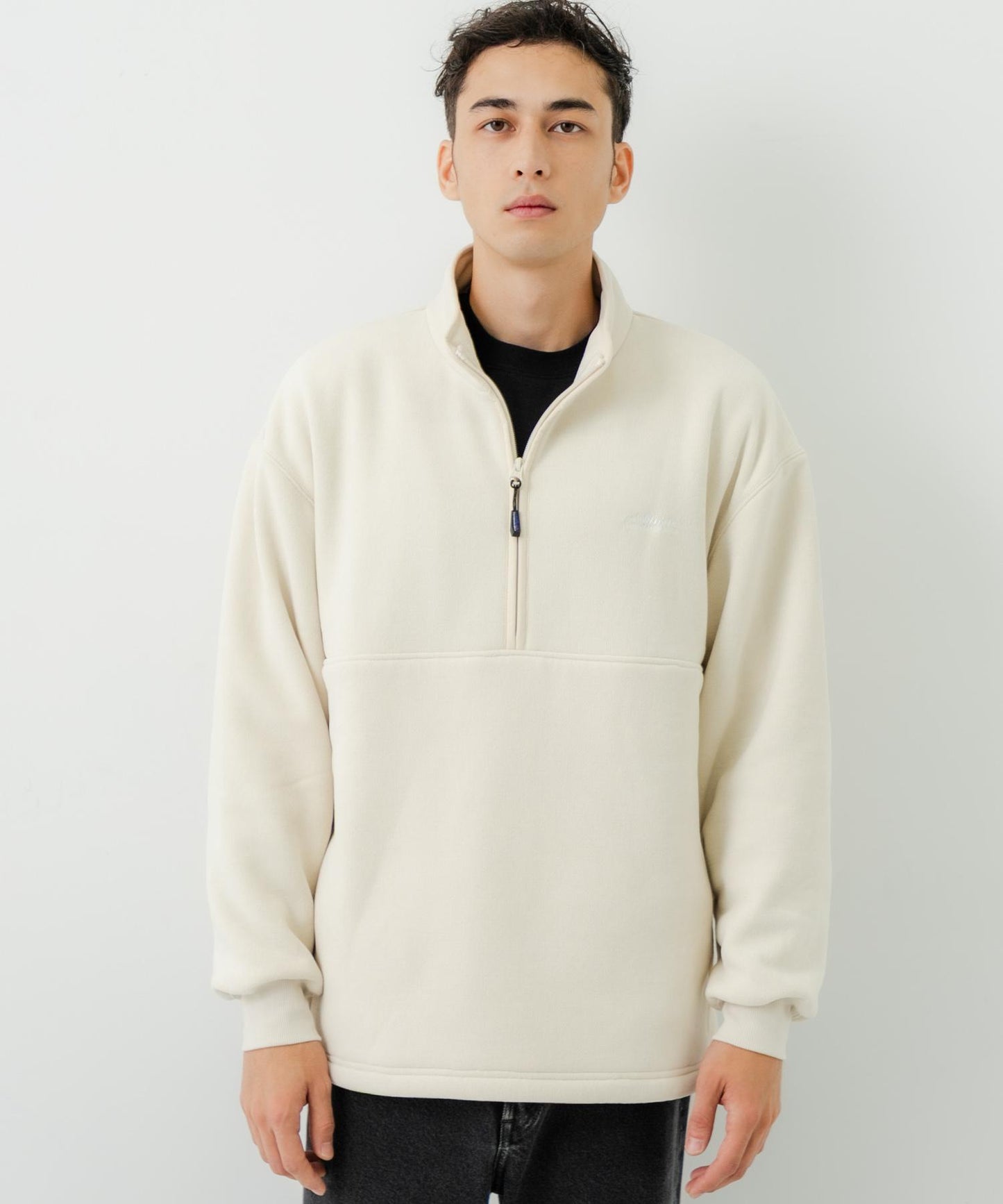 THOUSAND MILE×URBAN RESEARCH 針織抓絨半拉鍊套頭衫