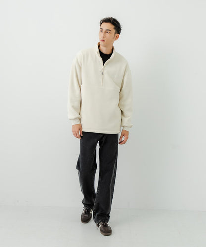 THOUSAND MILE×URBAN RESEARCH 針織抓絨半拉鍊套頭衫