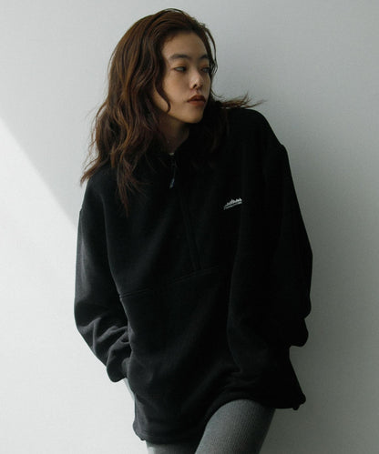 THOUSAND MILE×URBAN RESEARCH 針織抓絨半拉鍊套頭衫