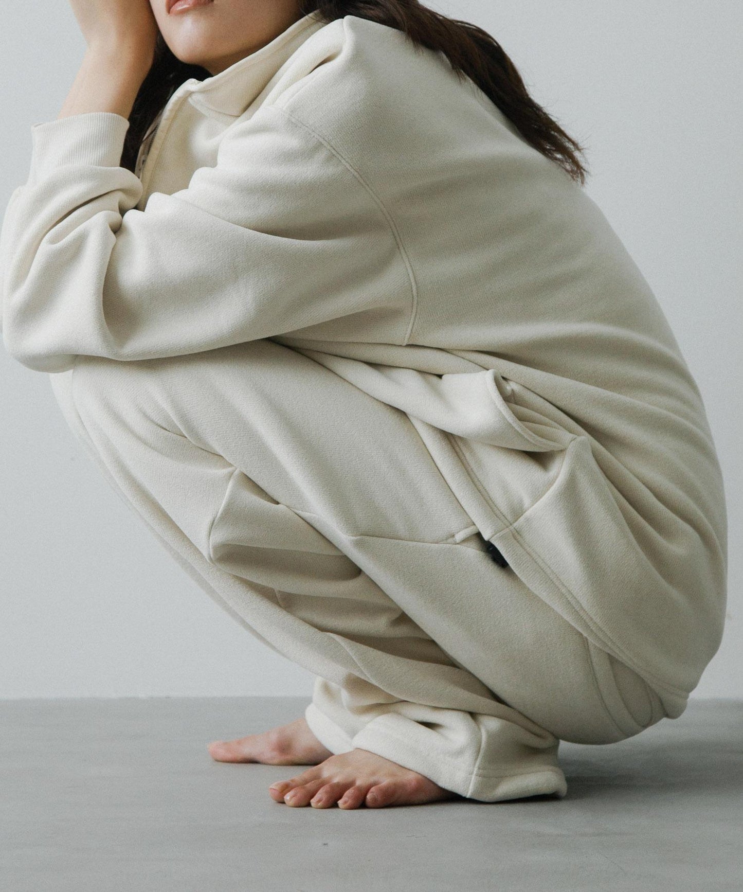 THOUSAND MILE×URBAN RESEARCH 針織抓絨半拉鍊套頭衫