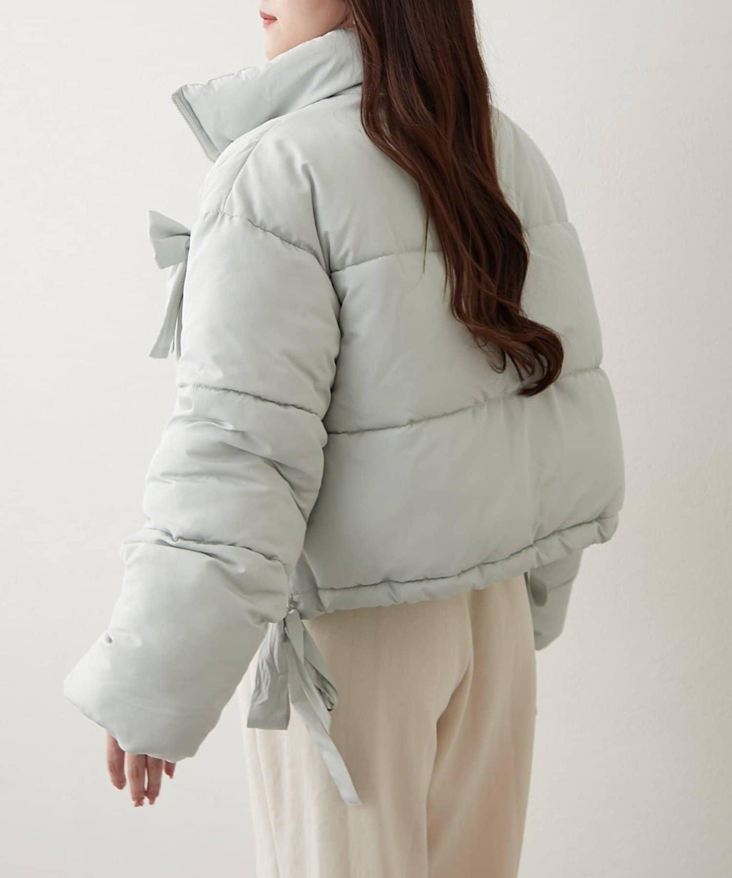 冬季保暖可拆卸蝴蝶結棉服【RMAF】