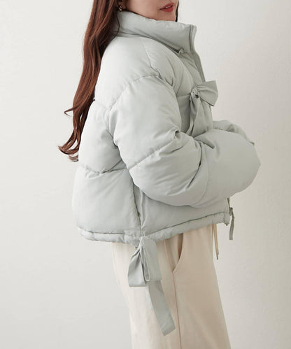 冬季保暖可拆卸蝴蝶結棉服【RMAF】
