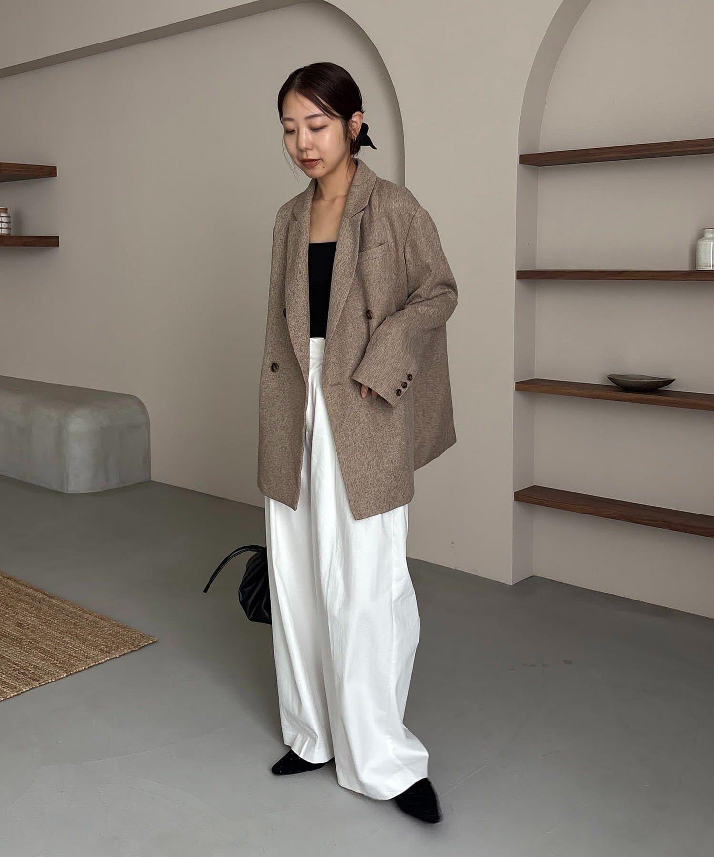 【CAPRICIEUX LE'MAGE×nanaco聯名】粗花呢夾克