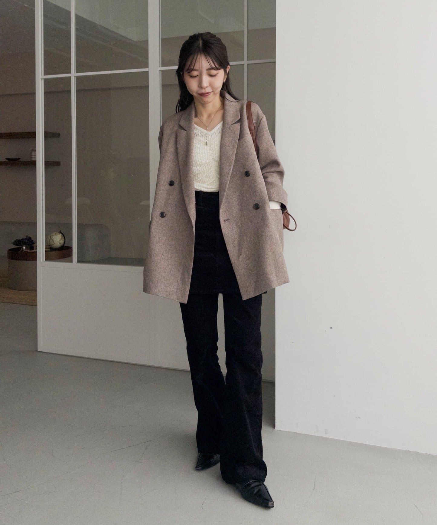 【CAPRICIEUX LE'MAGE×nanaco聯名】粗花呢夾克