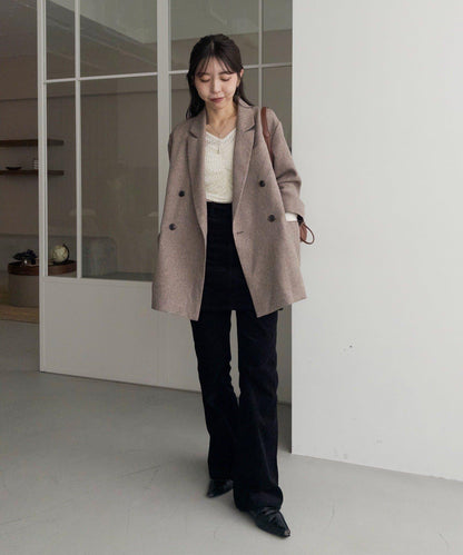 【CAPRICIEUX LE'MAGE×nanaco聯名】粗花呢夾克