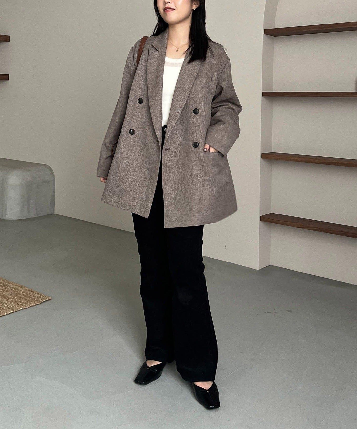 【CAPRICIEUX LE'MAGE×nanaco聯名】粗花呢夾克