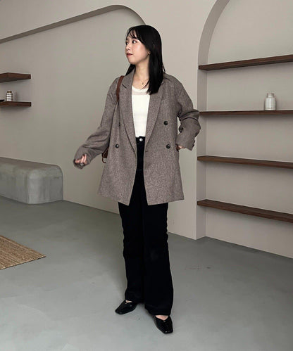 【CAPRICIEUX LE'MAGE×nanaco聯名】粗花呢夾克