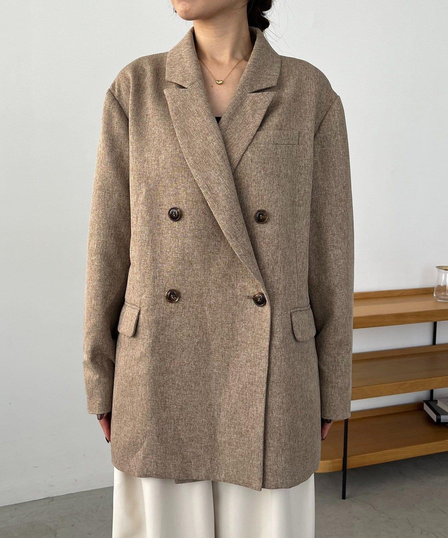 【CAPRICIEUX LE'MAGE×nanaco聯名】粗花呢夾克