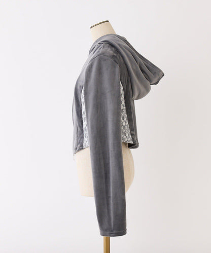 【可成套搭配】天鵝絨連帽衛衣