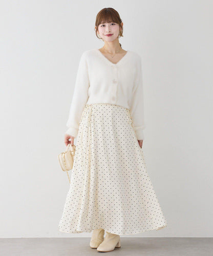 【套裝促銷商品】交叉針織&側邊繫帶吊帶連衣裙套裝