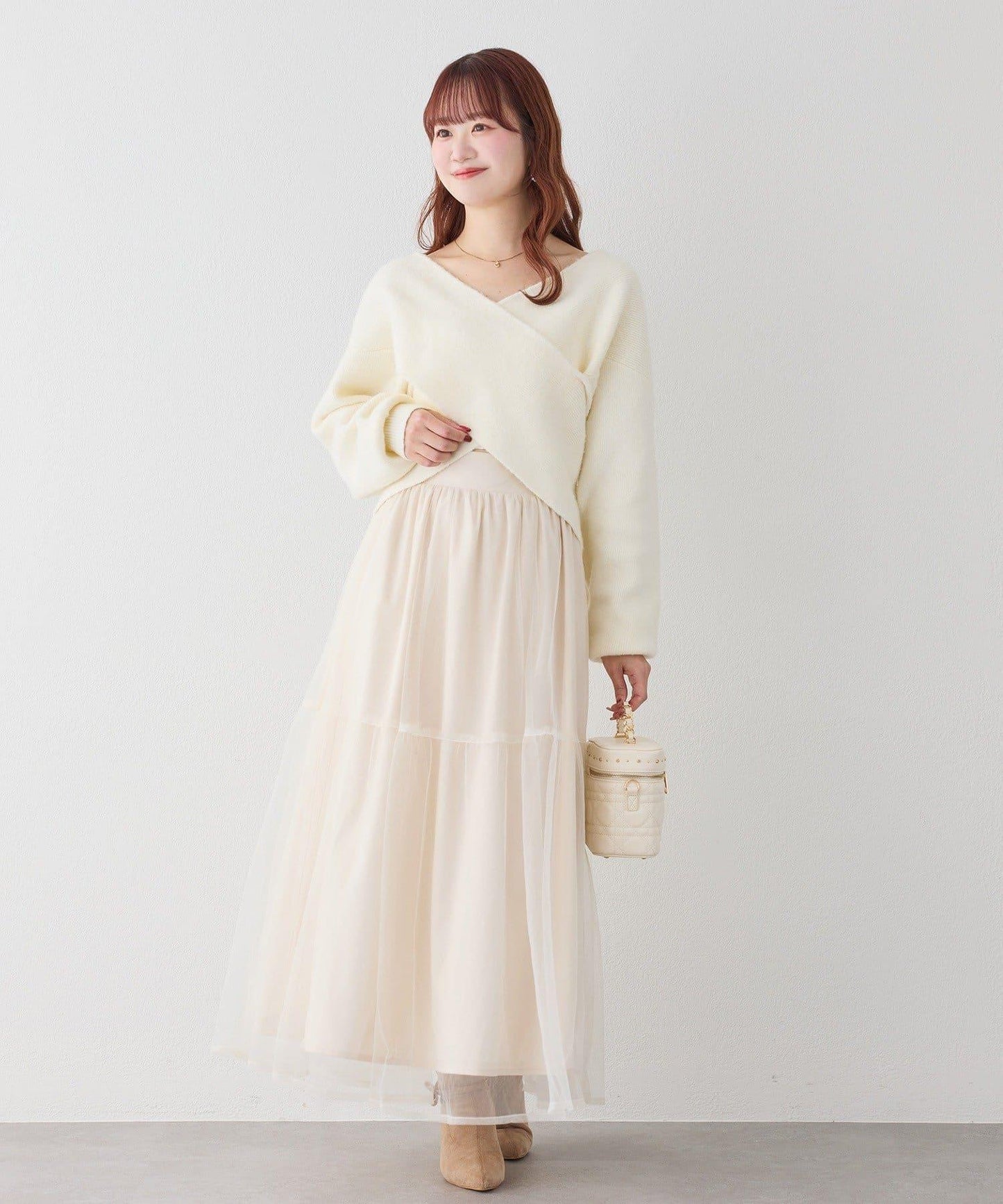 【套裝優惠商品】網紗長裙