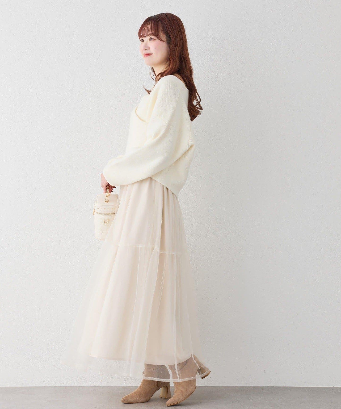 【套裝優惠商品】網紗長裙