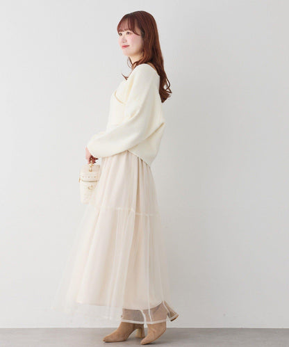 【套裝優惠商品】網紗長裙