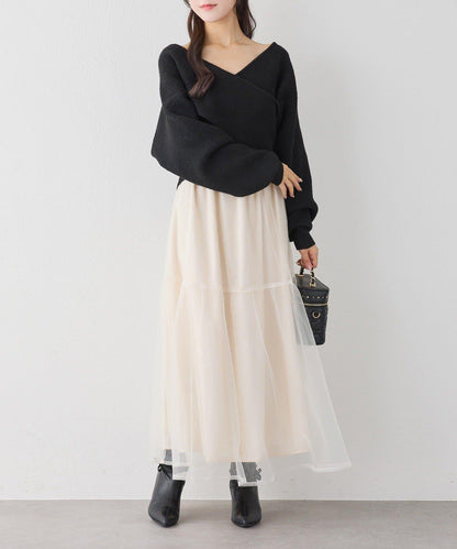 【套裝優惠商品】網紗長裙