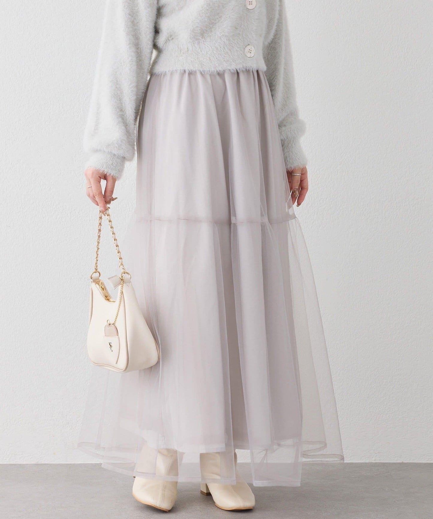 【套裝優惠商品】網紗長裙