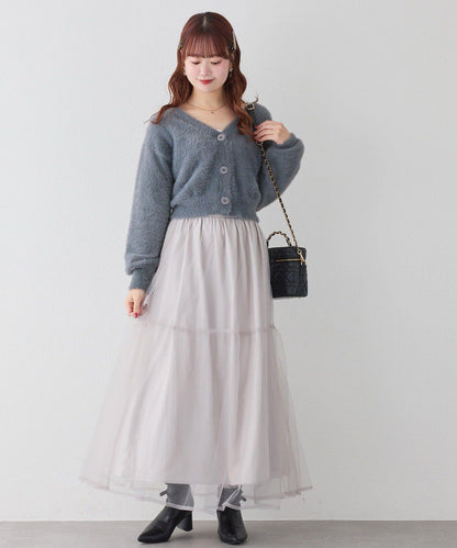 【套裝優惠商品】網紗長裙