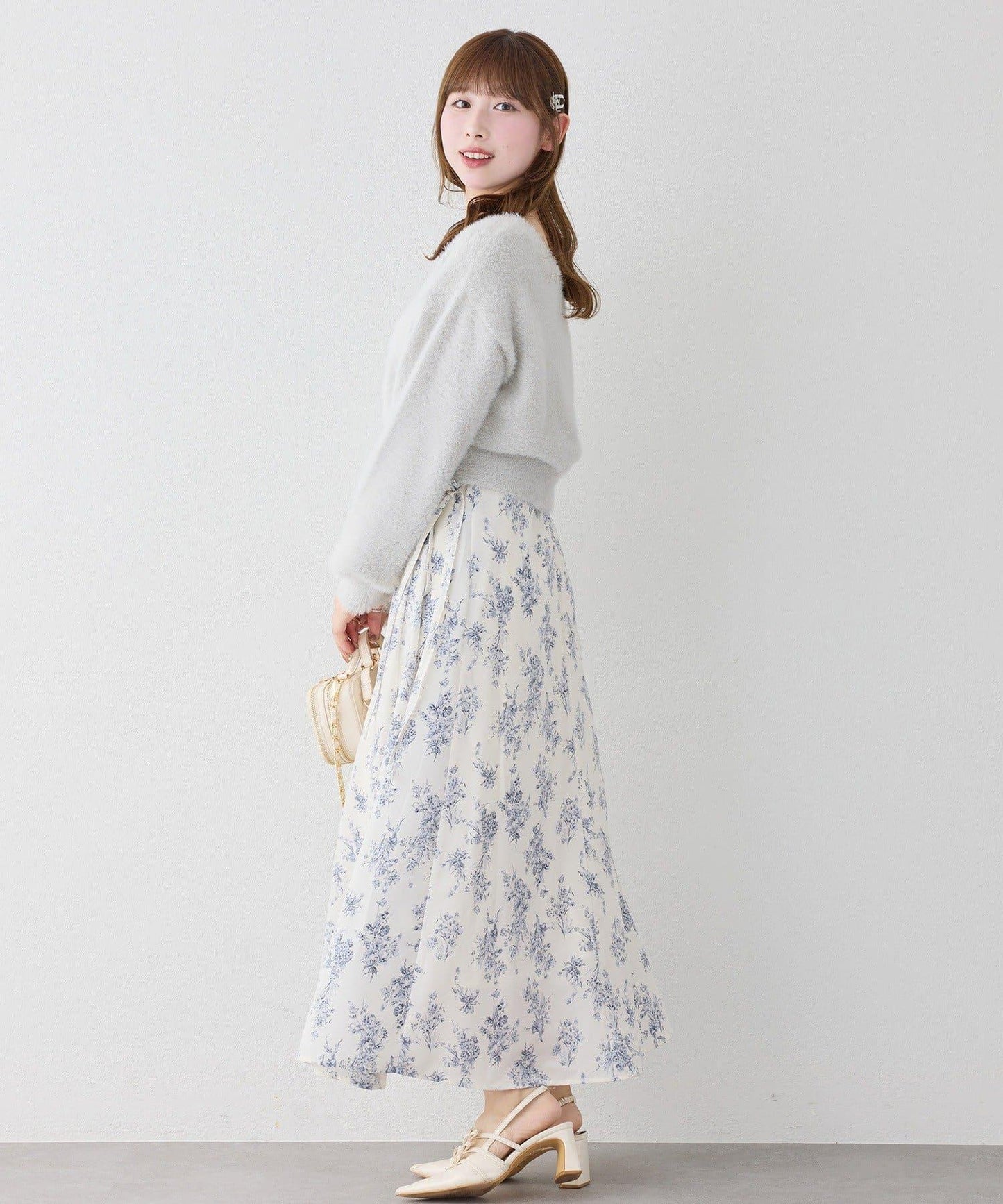 【套裝促銷商品】交叉針織&側邊繫帶吊帶連衣裙套裝