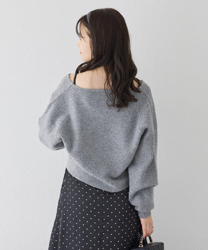 【套裝促銷商品】交叉針織&側邊繫帶吊帶連衣裙套裝