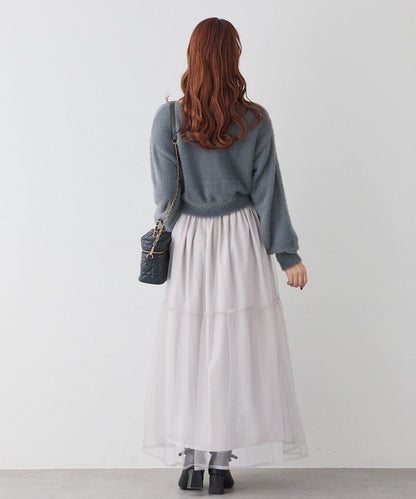 【套裝優惠商品】網紗長裙