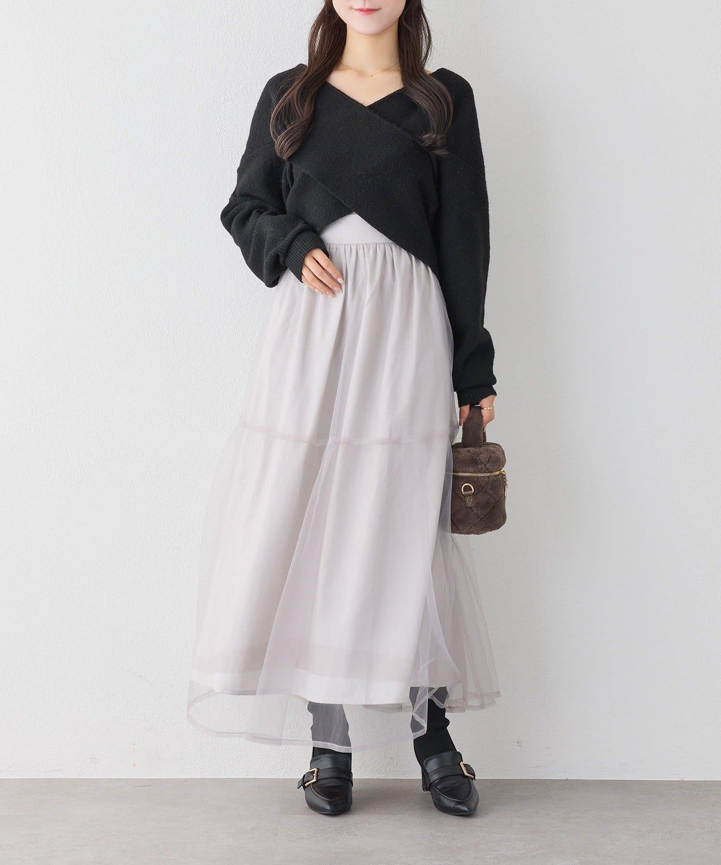 【套裝優惠商品】網紗長裙